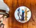 The view forward from the deckhouse of the "Mingary". Owner Christian Scheidtmann sets the sails at the mast