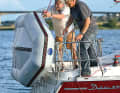 ... transverse only works with short boats on wide sterns. Water can also collect on the lower hose here