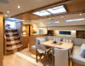 The interior is designed to combine luxury and sportiness with Finnish craftsmanship