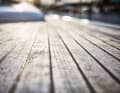 Crumbs from dead wood fibres can hardly be prevented even with old decks using conventional means and methods