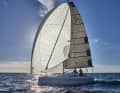 Under gennaker, the Tide 25 demonstrates the will to glide
