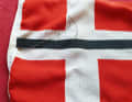 Underway: Norway's guest country flag is missing on board - so the Danish flag is sewn on