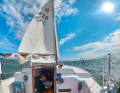On the road: The skipper takes various friends on his sailing adventure