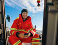 The skipper: Konstantin Dittrich, 23, is a sailor and DLRG rescuer in his spare time