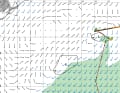 Auf der Wettergrafik, die den Zeitpunkt zeigt, als das Unglück passiert sein muss, ist das Haupttief im Westen sowie das Randtief zu erkennen, das in unmittelbarer Nähe zur „Escape“ stand