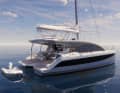 The striking design features a tall cabin superstructure that extends far forward.