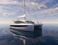 The hulls are particularly voluminous, especially in the fore section. Nevertheless, sharply defined bilge edges ensure a sleek waterline