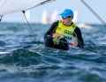 The Frenchman Alexandre Kowalski had to give up the yellow jersey of the leading Ilca-6 sailor on the second Saturday of Kieler Woche
