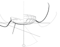 Imoca-Foils (here the new "For People") are slightly angled inwards when fully extended, so they are self-regulating: if the boat lifts very high, the buoyancy is reduced