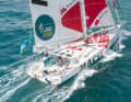Isabelle Joschkes "Macsf" im Ziel vor Guadeloupe