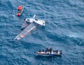 Here, the Athena Pathway team led by skipper Hannah Mills capsized in the Bay of Angels.