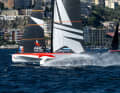 Dopo sei delle otto regate di flotta che precedevano la finale del match race, il team ARC USA occupava il quinto posto.