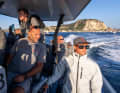 Luna Rossa’s CEO, Max Sirena, was also delighted on the RIB.