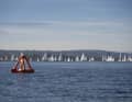 Regatta buoy at the "Eisernen".