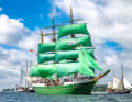 L'"Alexander von Humboldt 2" lors de la parade des vents de la semaine de Kiel, samedi.