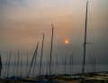 Der Downs Sailing Club, nördlich von Dover gelegen, ist in Saharastaub gehüllt