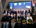 Group photo with all award winners and the evening's organising team, on the right TO Chairman Marcus Warnke