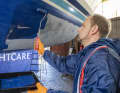 We have already been able to test the application of Safeguard SP; it can simply be rolled over the sanded old coating.