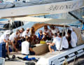 Letztes Crew-Briefing vor dem Start