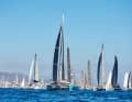 Start der ARC 2023, hier als Erste die Gruppe der Multihulls