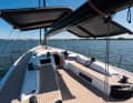 The Volamare inflatable sun shade measures 2.60 by 1.70 metres.