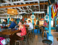 Cult pub for sundowners: the "Thunderbolt" on Staniel Cay