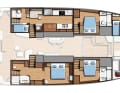 Nouveau bateau amiral de Bali Catamarans : le Bali 7.0. Variantes d'aménagement intérieur