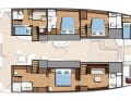 Nouveau bateau amiral de Bali Catamarans : le Bali 7.0. Variantes d'aménagement intérieur