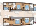 Nouveau bateau amiral de Bali Catamarans : le Bali 7.0. Variantes d'aménagement intérieur