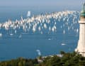 Starting signal for the 55th Barcolana. Over 1,770 yachts are on the starting line
