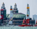 La flotta del SailGP al largo di Chicago all'apertura della stagione