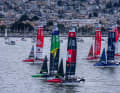 La flotta del SailGP al largo di San Francisco
