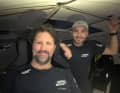 Yoann Richomme and Corentin Horeau can no longer sail onto the Imoca podium after the unfortunate start, but remain strong and also enjoy some nice moments.