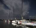 The Ocean Fifties shelter from the approaching storm in Lorient