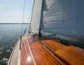 There’s plenty of space on the deck of the “Lumme”