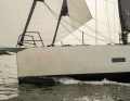 The bowsprit is permanently welded on. The gennaker is set directly from the sail load
