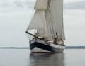 Despite its size, the "Belle Amie" is a fast sailor