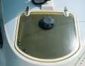 Restored: The front hatch is made of bare, vulnerable polyester laminate