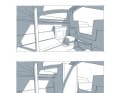Lo schizzo illustra il modo in cui la luce penetra attraverso il dodger.