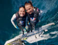 Staying true to themselves and the Olympic 49erFX sport for at least one more campaign: Marla Bergmann and Hanna Wille.