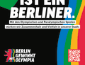 One of the posters for the Berlin Olympic campaign.