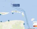 The sea rescue vessel "Bernhard Gruben" eventually escorted the stricken yacht to Hooksiel.
