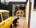 Self-build: The scaffolding is in place, the planks are ready, the R4 has to go. The self-build is being constructed in the garage, there's no time for the house