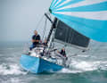 The Contessa shows her strength under spinnaker, even if she is a classic displacer