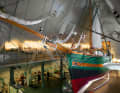 The Hardangerjakt in the Fram Museum on Oslo's Bygdøy peninsula. With only seven men on board, Amundsen discovered the right passage