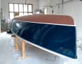 Final spurt: The smooth finish of the underwater hull was only achieved at the second attempt, here already with copper coating