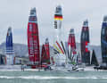 Cette image retouchée montre à quoi pourrait ressembler la première de Germany SailGP Team en juin au large de Chicago.