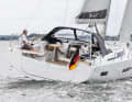 Despite the wide stern and flat frame, the Berret-Racoupeau design manages with just one rudder blade