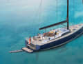 Unmistakably Contest: short but high cabin superstructure, plenty of space in the cockpit, moderate hull lines with low appendages