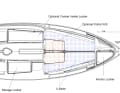 Two people can sleep comfortably inside. This is rather unusual for a boat only six metres long